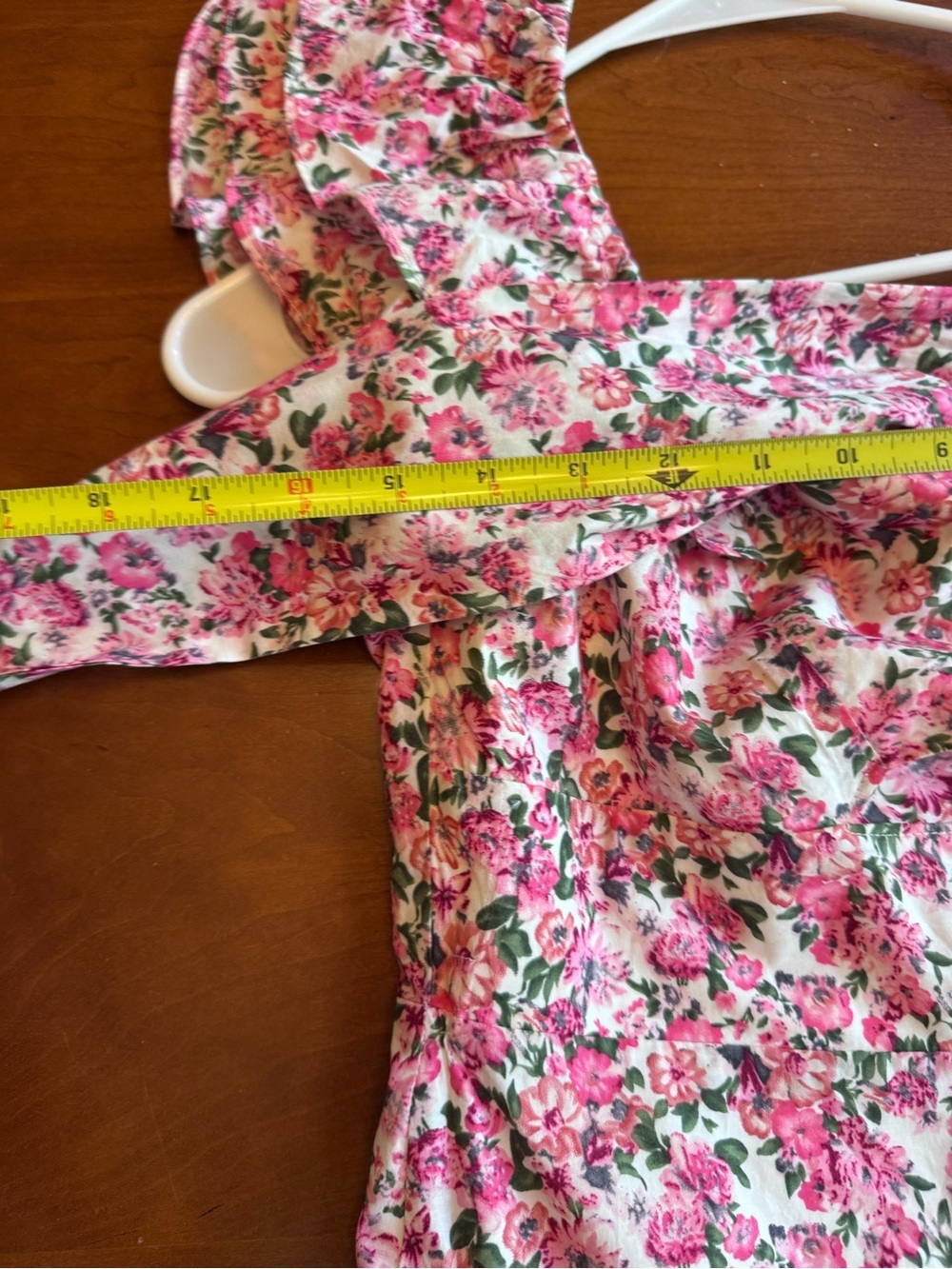 Hello Molly Ruffled Out Floral Dress Pink size 8 - Picture 6 of 15